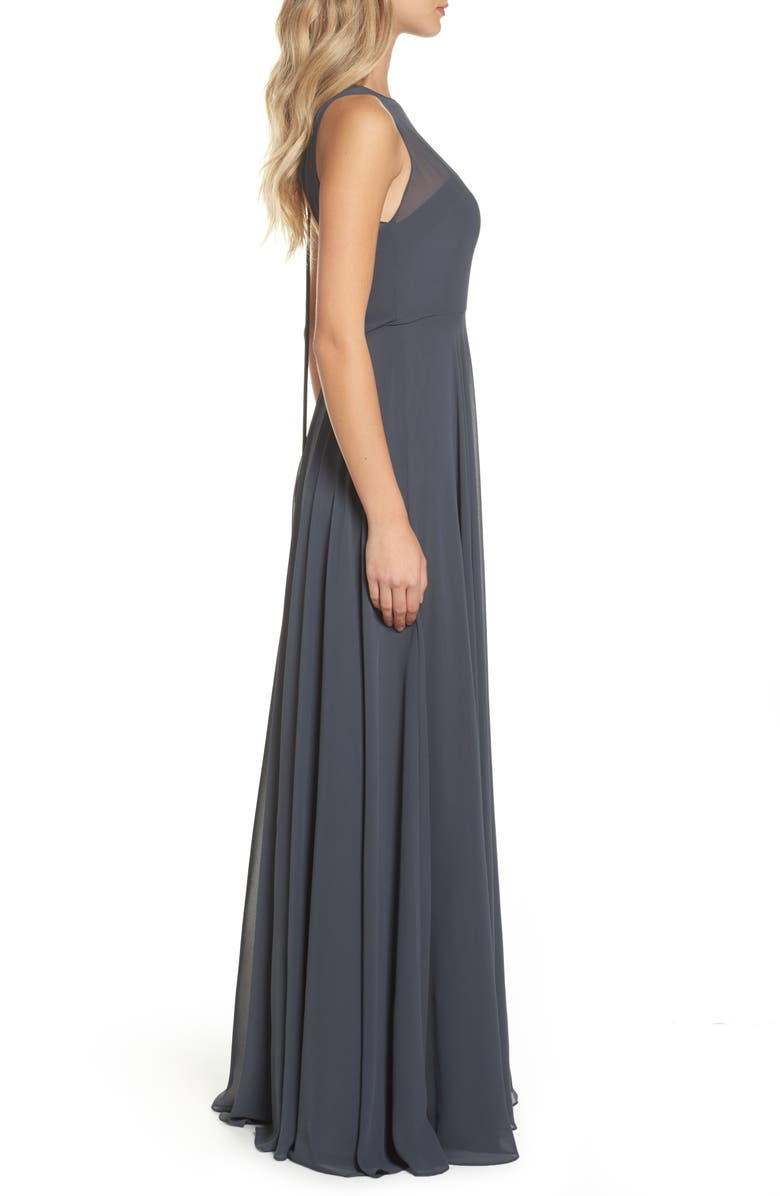 Jenny Yoo Elizabeth Chiffon Gown, Alternate, color, 