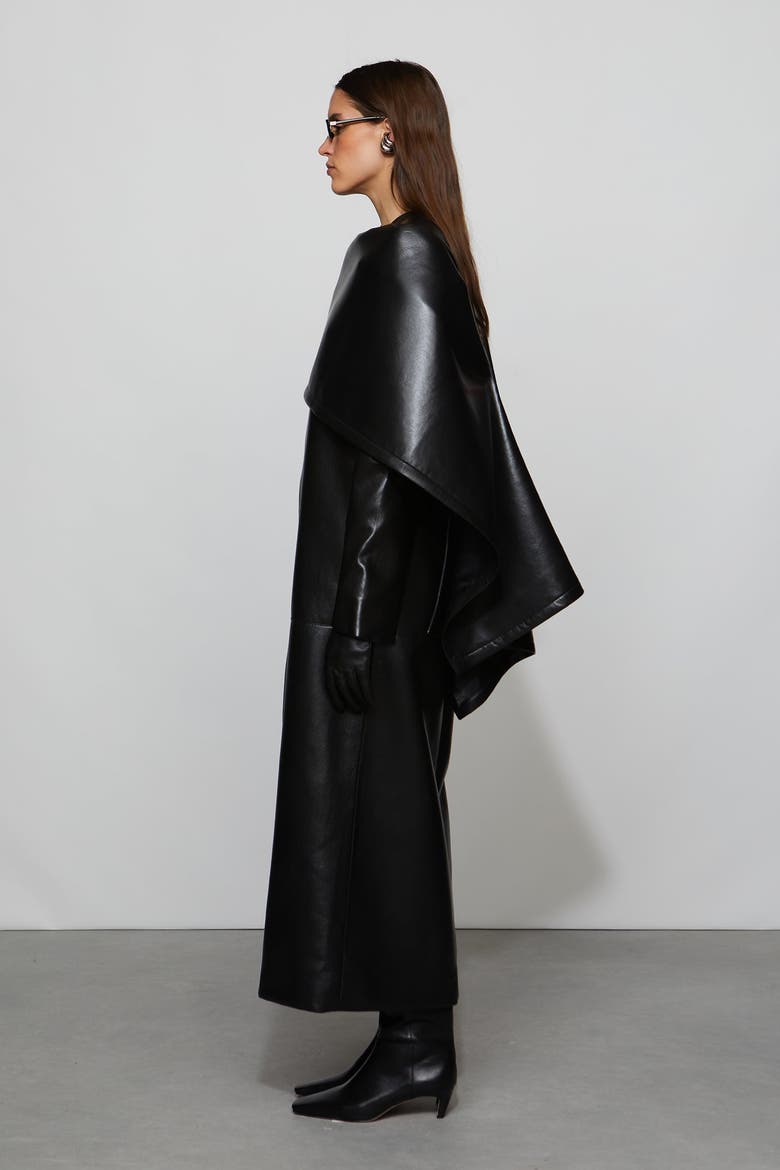 Wren Jacket In Leather, Alternate, color, Black