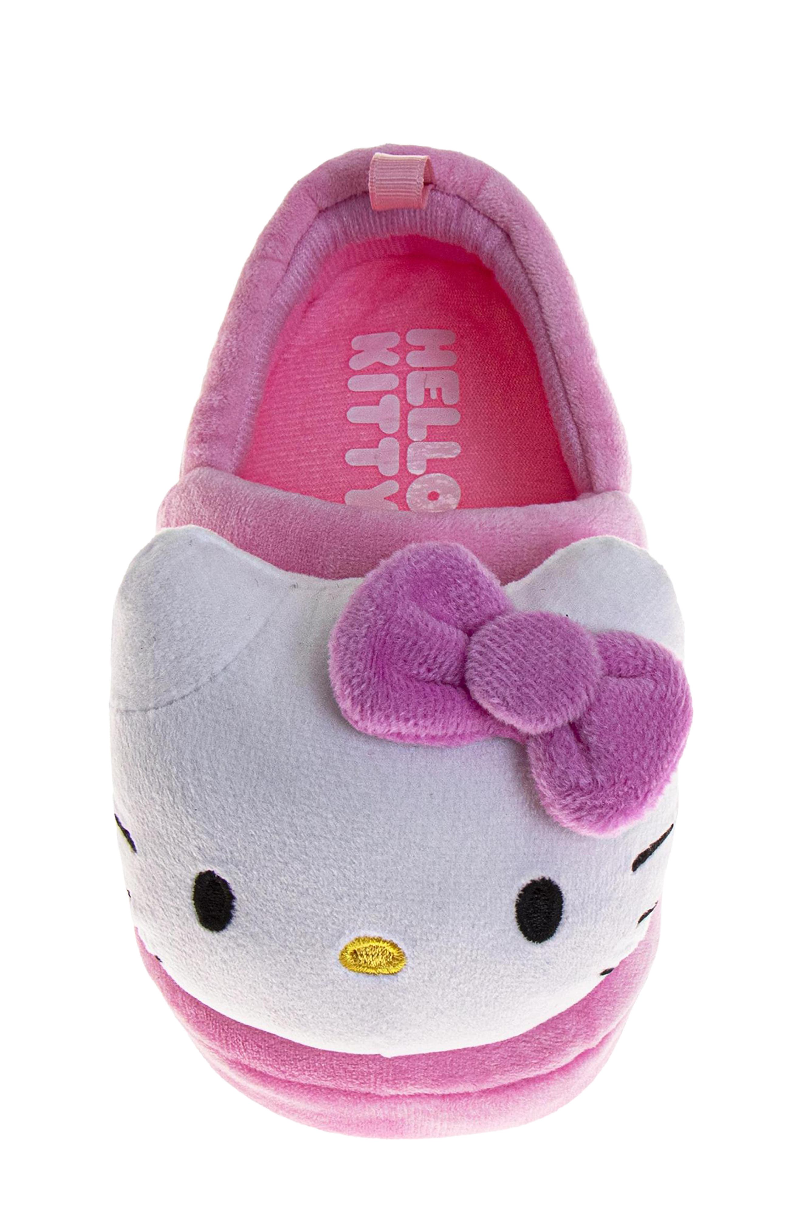 Kids' Hello Kitty Slipper, Alternate, color, WHITE/ PINK