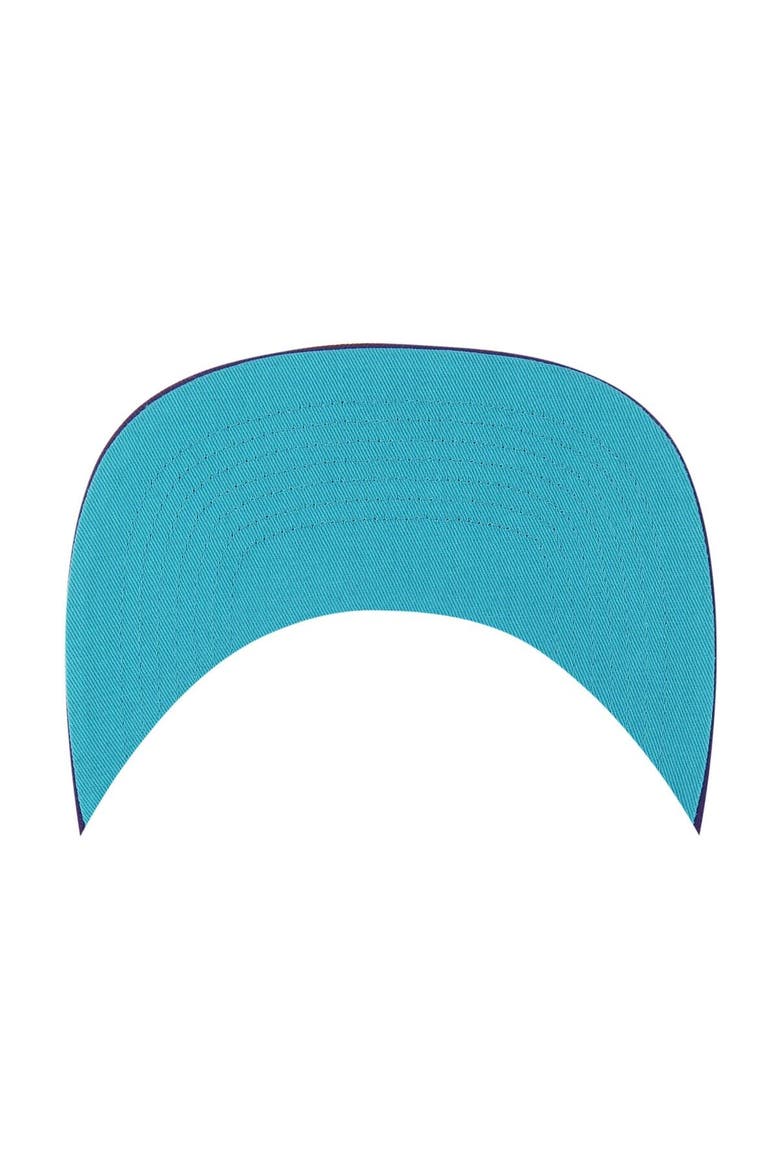 Men's '47  Purple Charlotte Hornets Sure Shot Captain Snapback Hat, Alternate, color, Purple