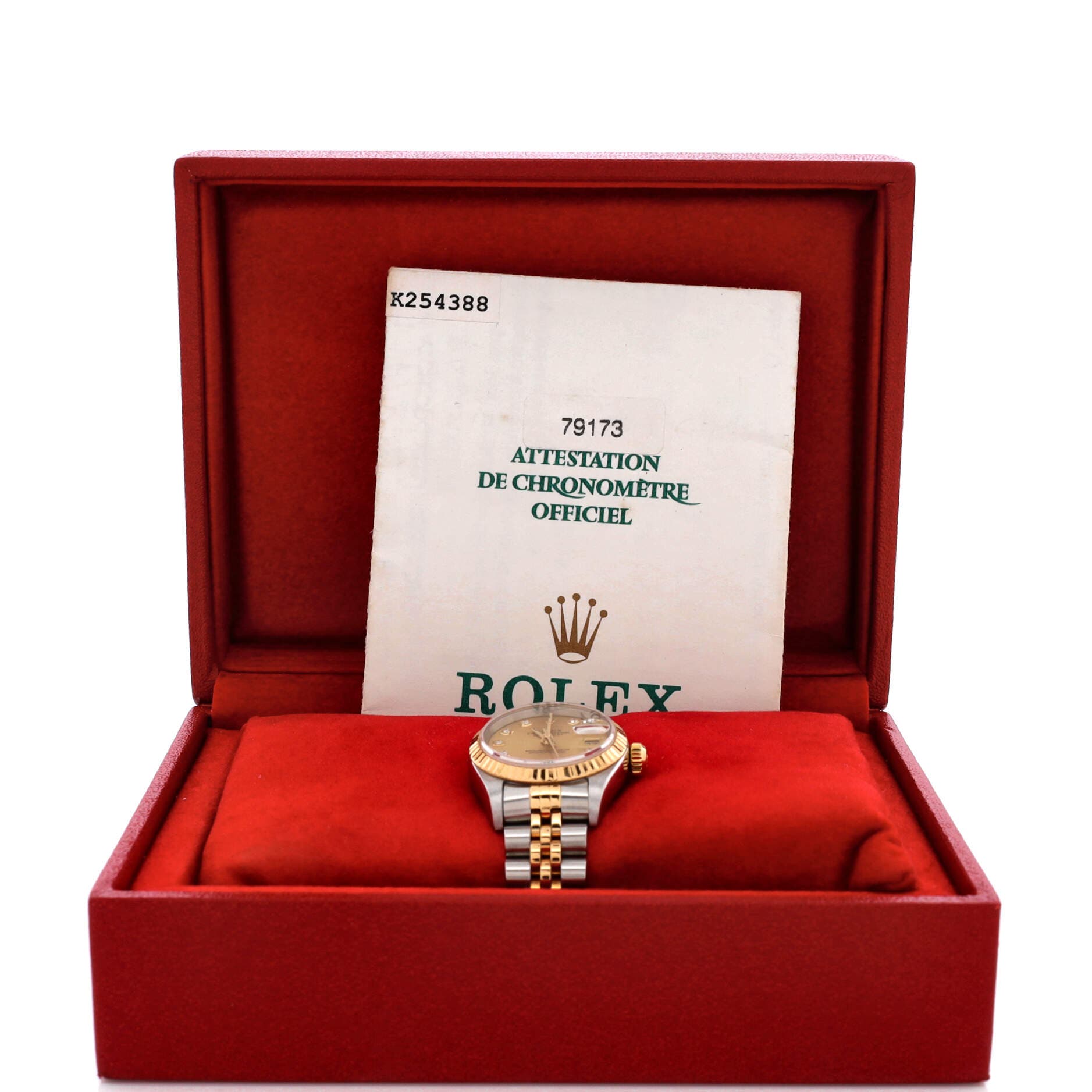 Oyster Perpetual Datejust Automatic Watch Stainless Steel and Yellow Gold with Diamond Markers 26, Alternate, color, Metallic Gold