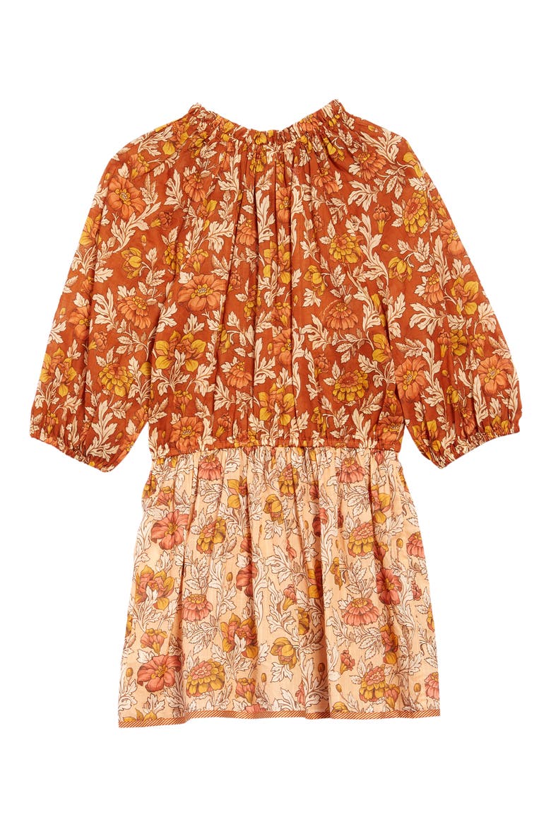 Kids' Andie Spliced Floral Cotton Dress, Alternate, color, SPLICED