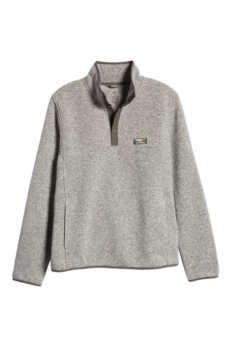 Sweater Fleece Pullover, Alternate, color, GREY HEATHER