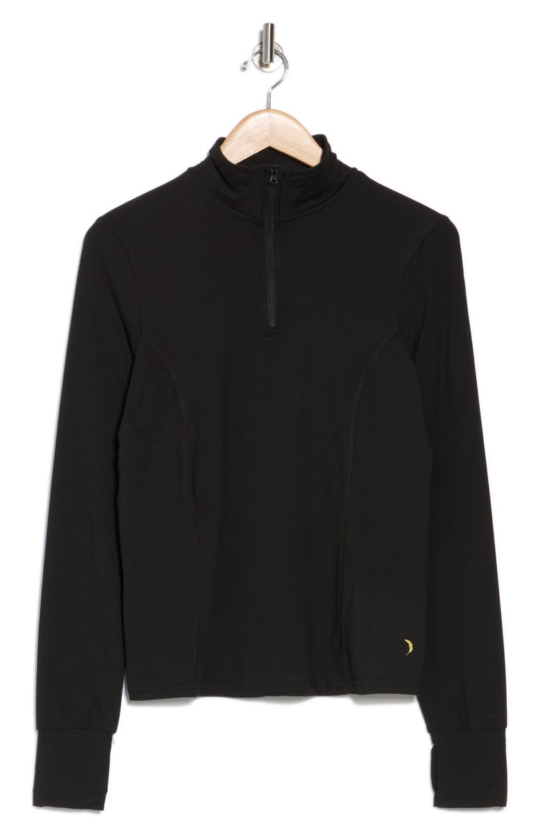 Jessica Simpson Soft Jersey Quarter Zip Pullover, Alternate, color, 