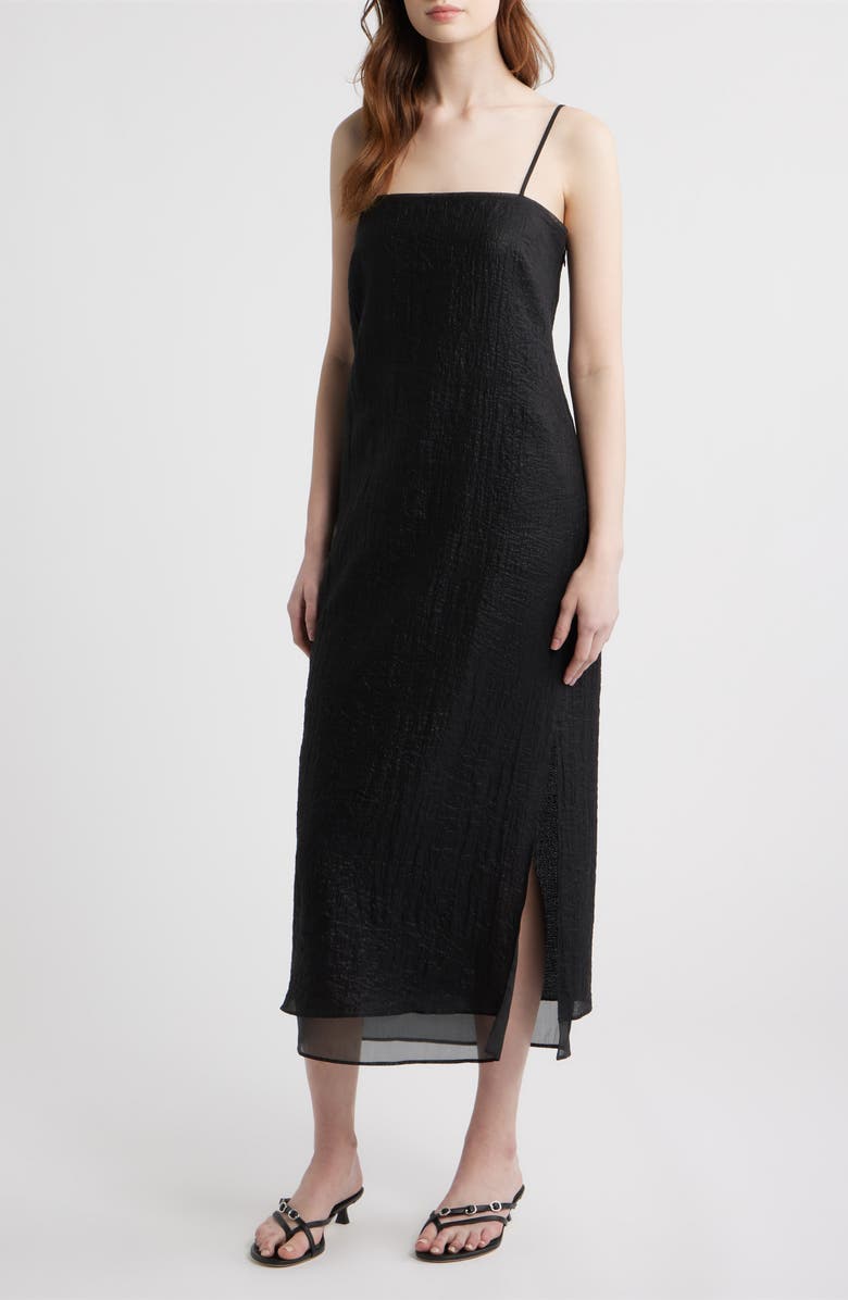 rag & bone Suki Midi Dress, Main, color, Black
