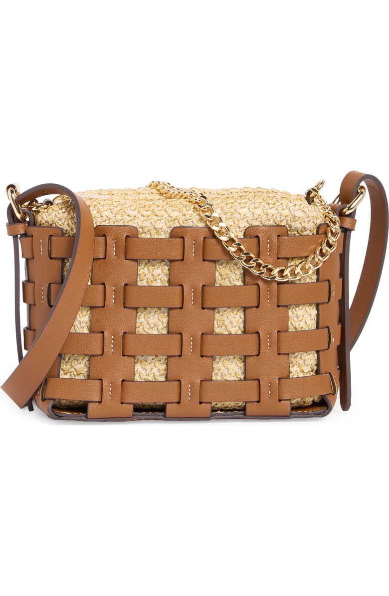 Dolce Vita Cassis Faux Leather Crossbody Bag, Main, color, Saddle