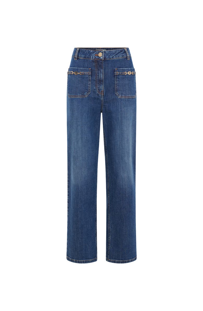 GERARD DAREL Arlina Monogram Pocket Detail Jeans, Alternate, color, Jeans