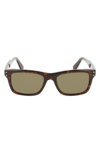 Ferragamo Gancini 54mm Rectangular Sunglasses In Brown