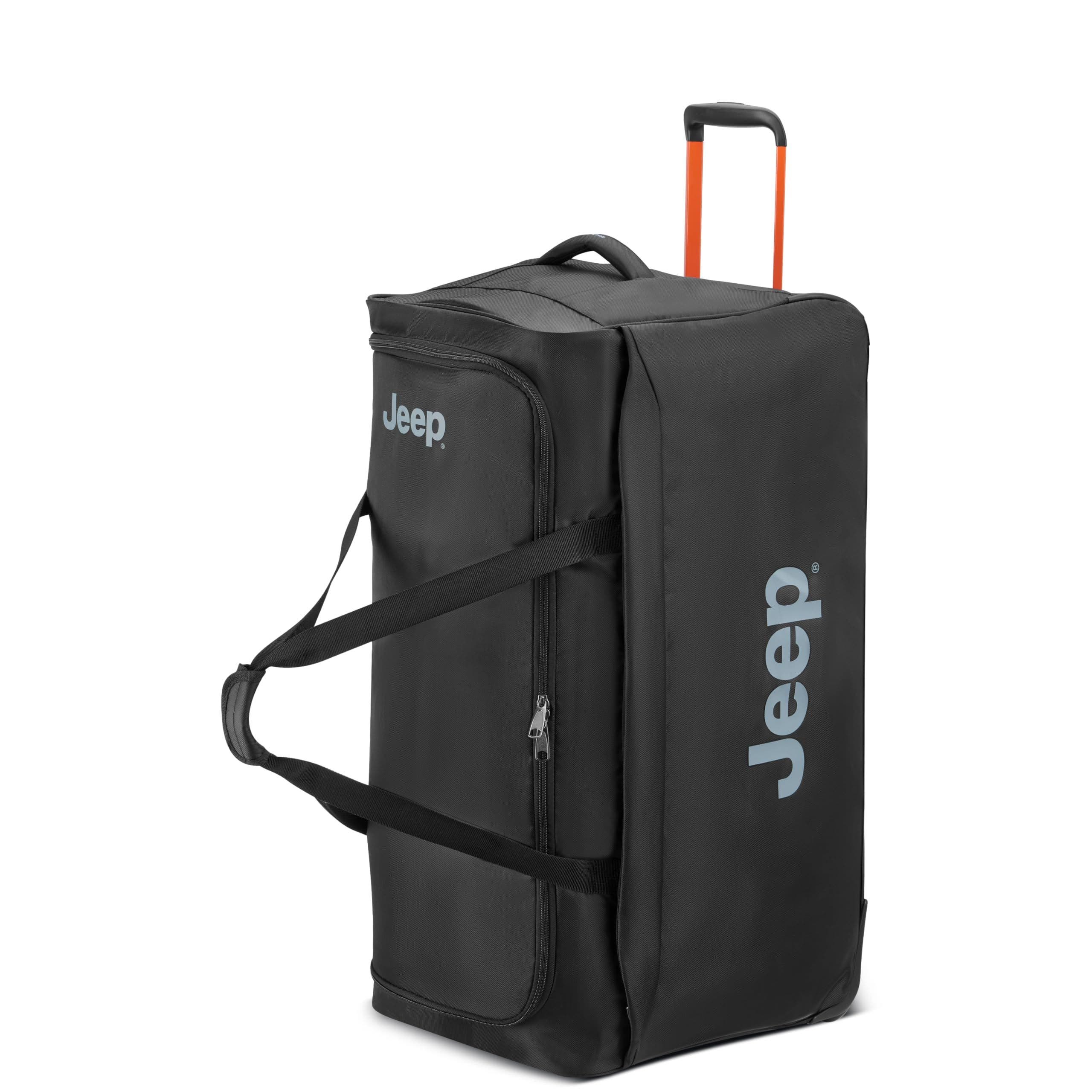 JS009D 31 Inch Two Wheel Rolling Travel Duffle Bag, Alternate, color, Black