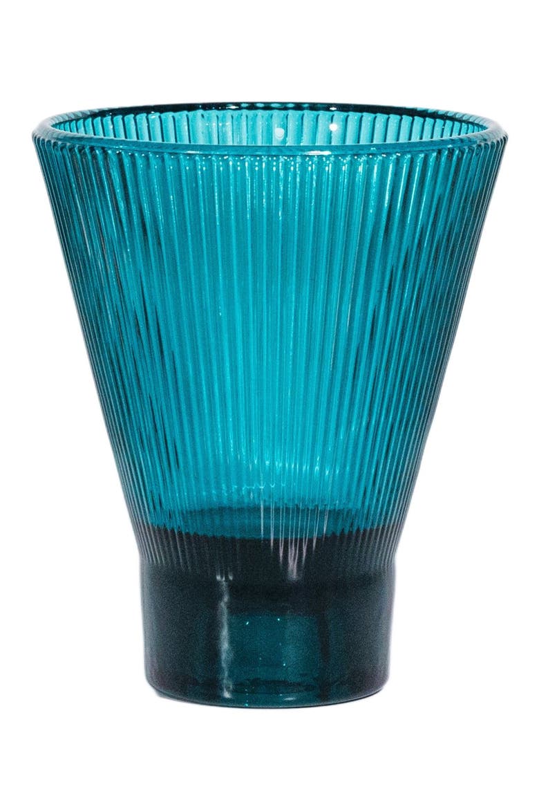ZAI Glass Tumbler - Set of 4, Alternate, color, Teal - Set of 4