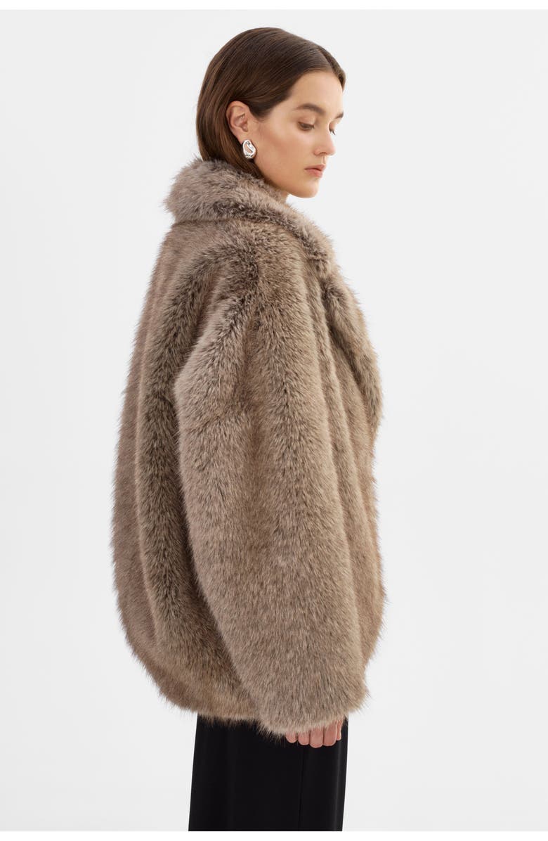 LAMARQUE Lucinda | Faux Fur Coat, Alternate, color, Wolf