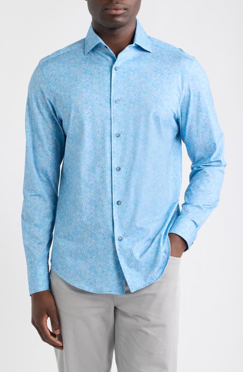 Devon OoohCotton® Paisley Button-Up Shirt