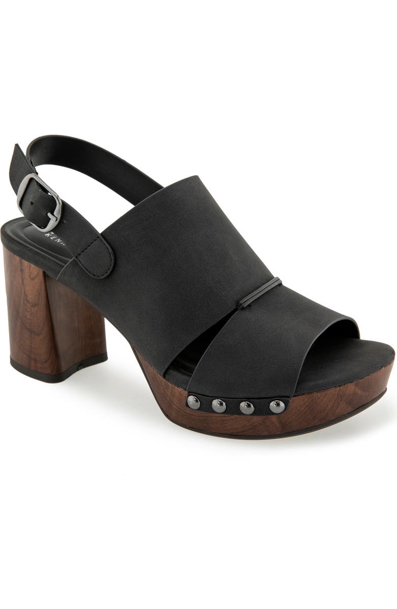 Reaction Kenneth Cole Rehoboth Platform Mule Sandal, Main, color, Black