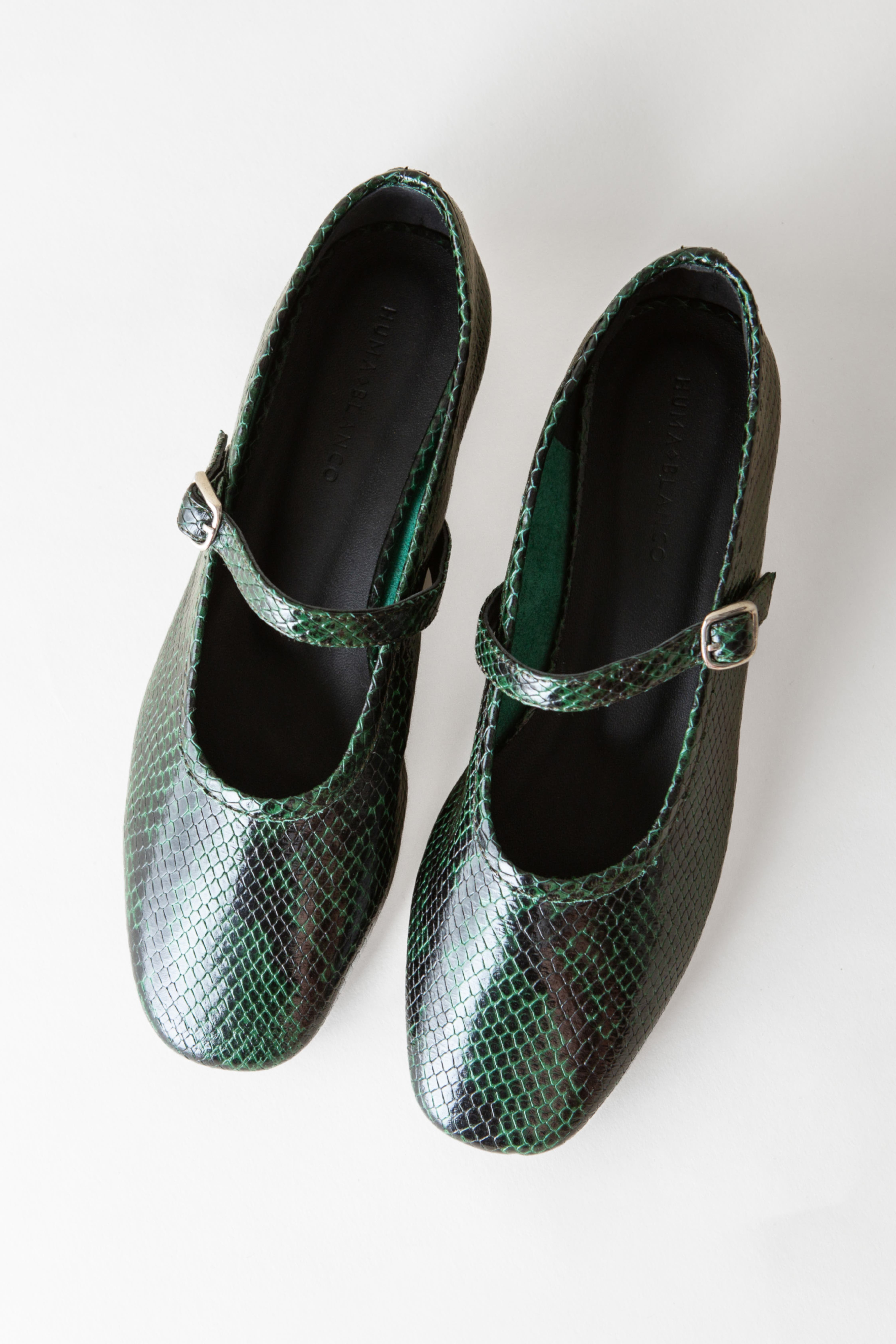 Penny Mary Jane Flat, Alternate, color, Emerald Snake