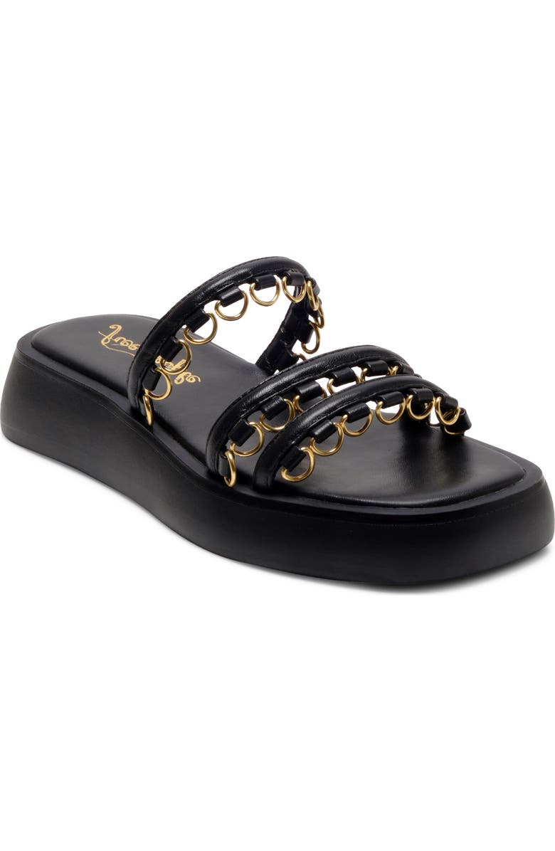Free People Midas Touch Platform Sandal, Main, color, Black