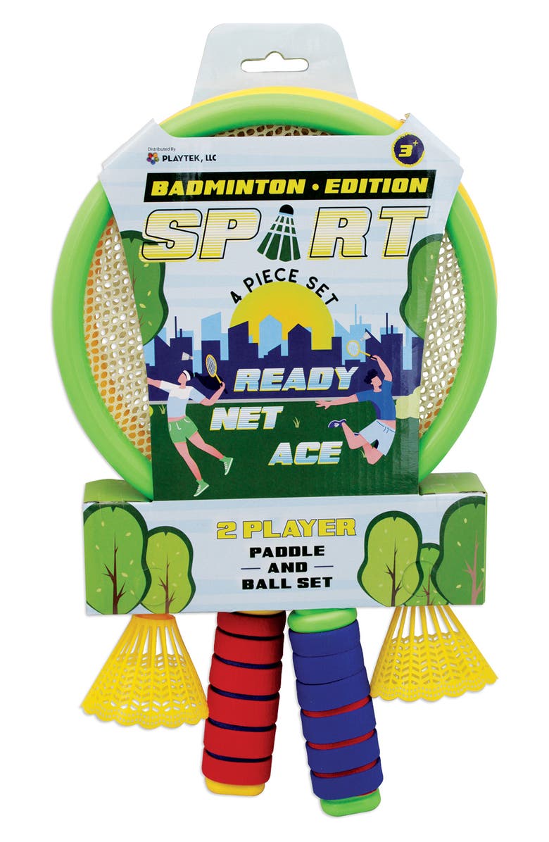 PLAYTEK TOYS Badmitton Edition Sport Paddle & Ball Set - 4-Piece Set, Main, color, 