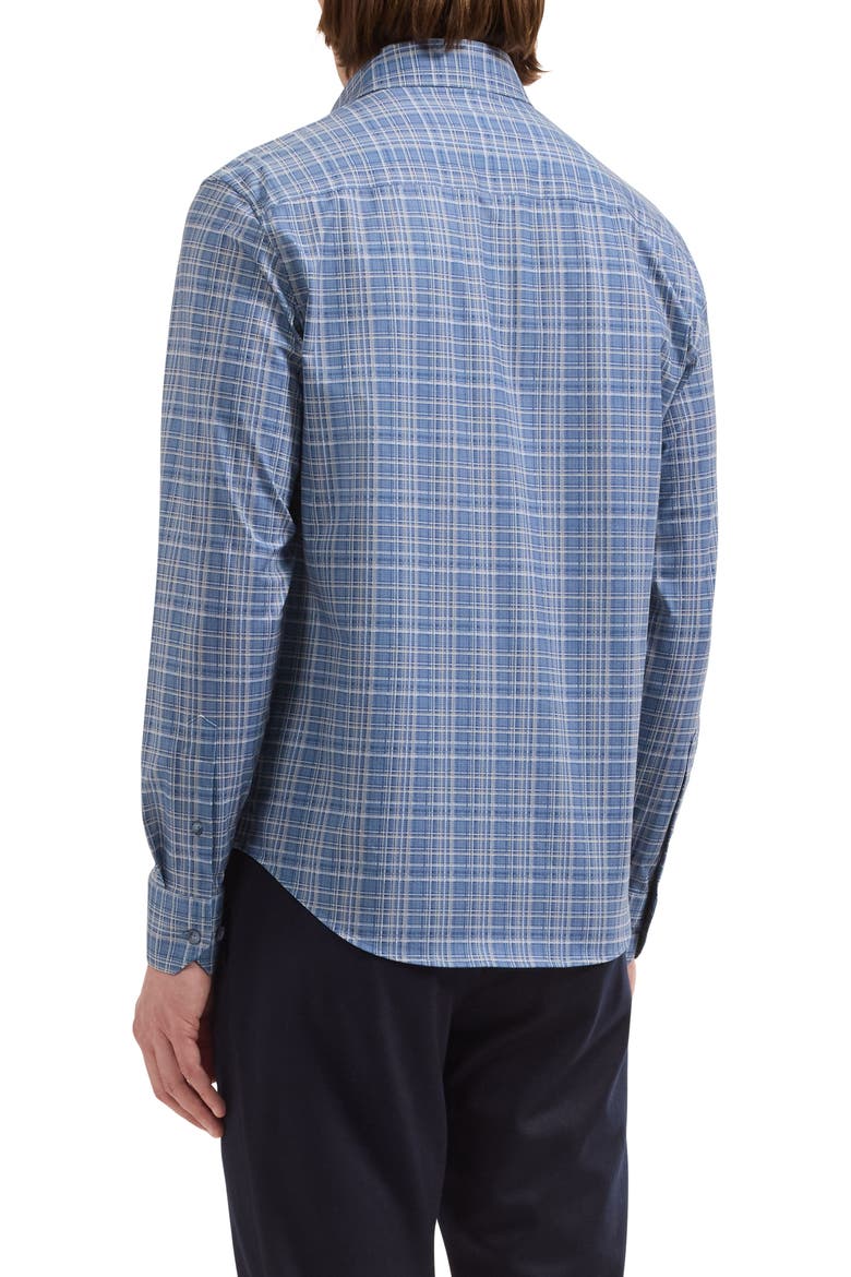 James OoohCotton® Button-Up Shirt, Alternate, color, INDIGO