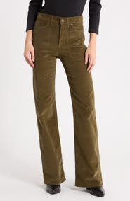 Veronica Beard Crosbie High Waist Wide Leg Jeans