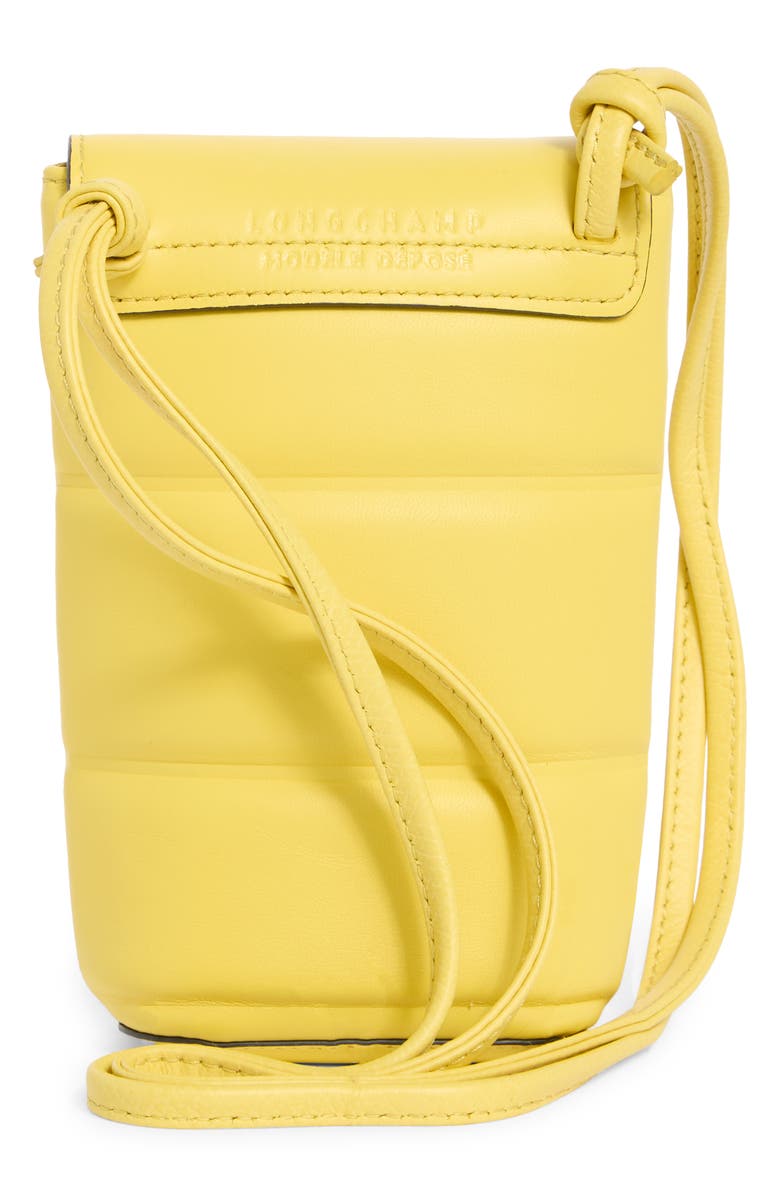 Longchamp Le Pliage Phone Case, Alternate, color, Yellow