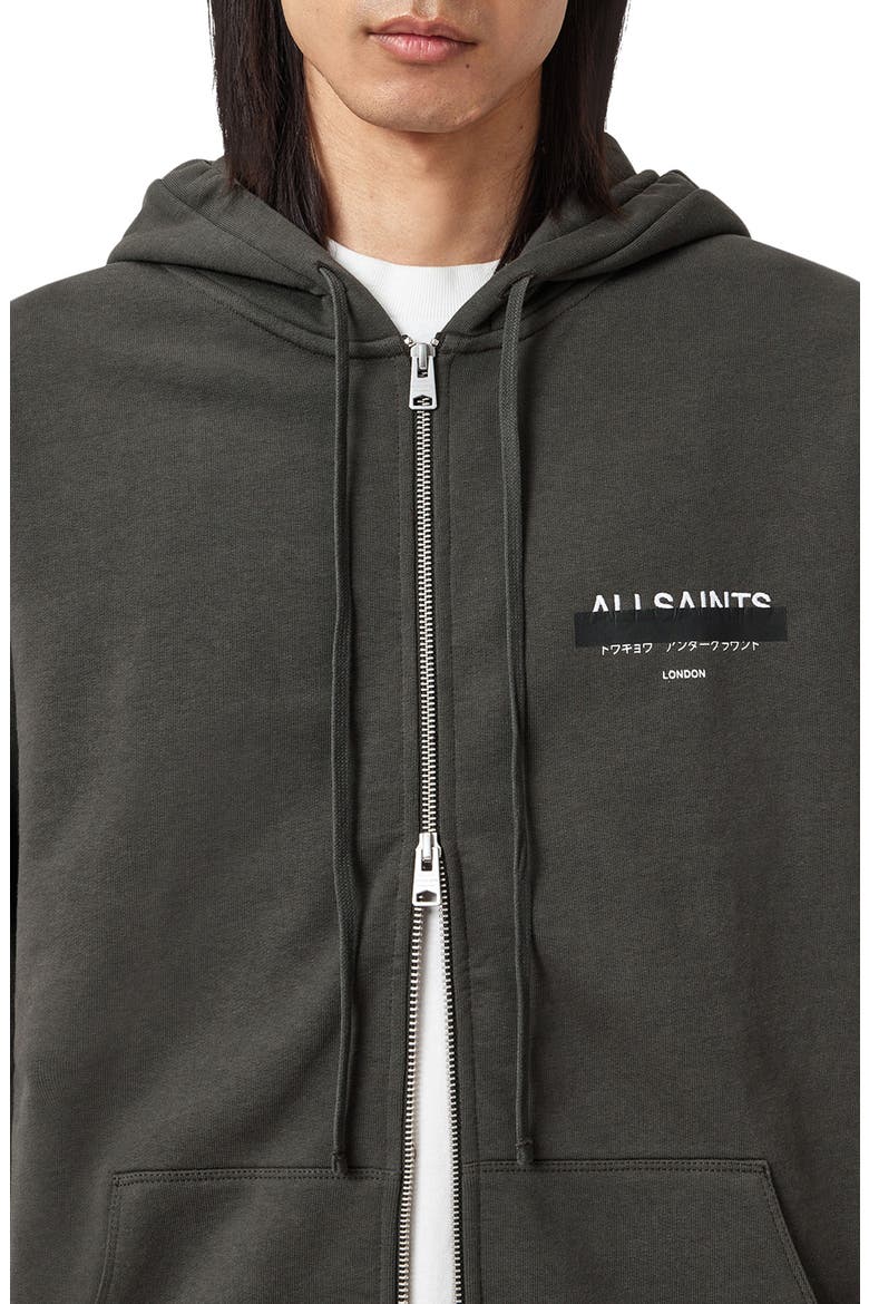 Redact Zip Hoodie, Alternate, color, WASHED BLACK