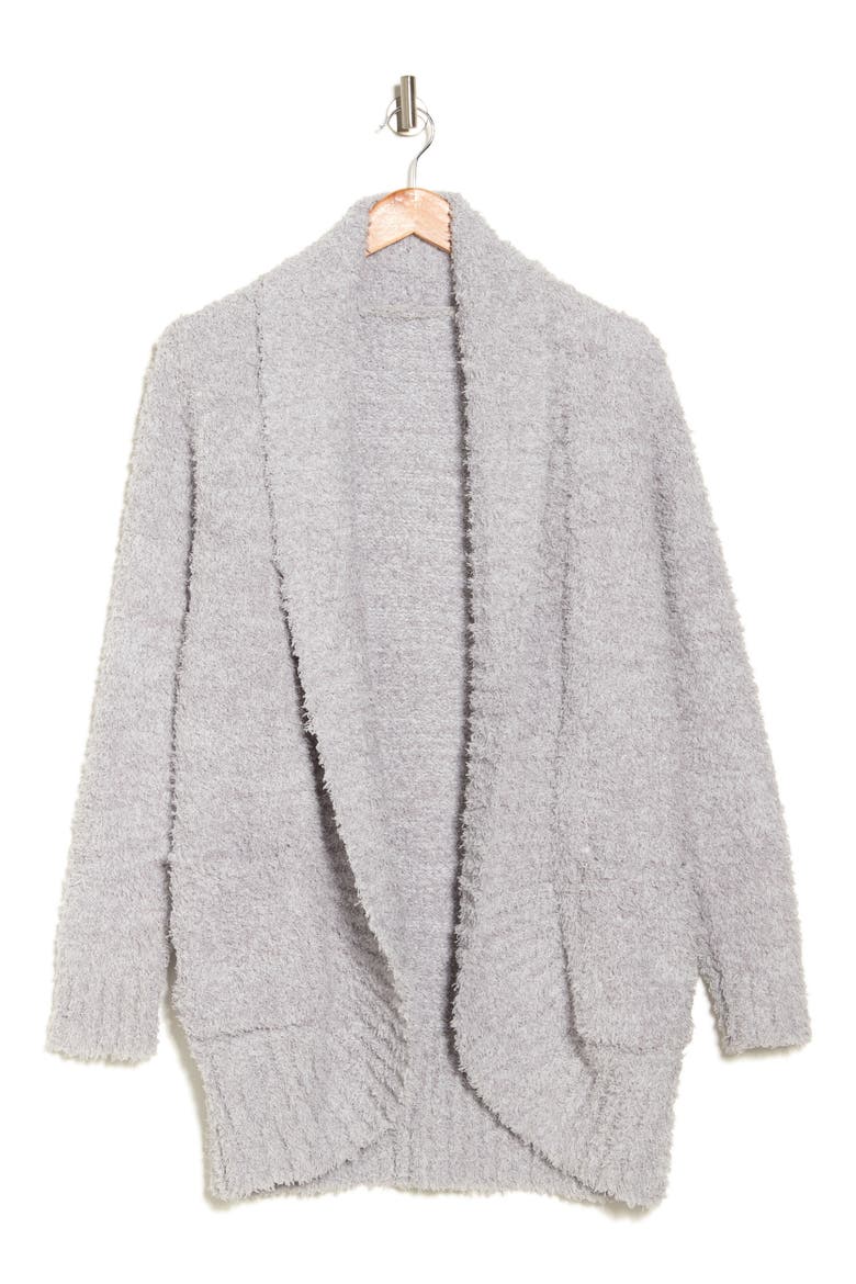 Open Front Knit Cardigan, Alternate, color, HEATHERGRY