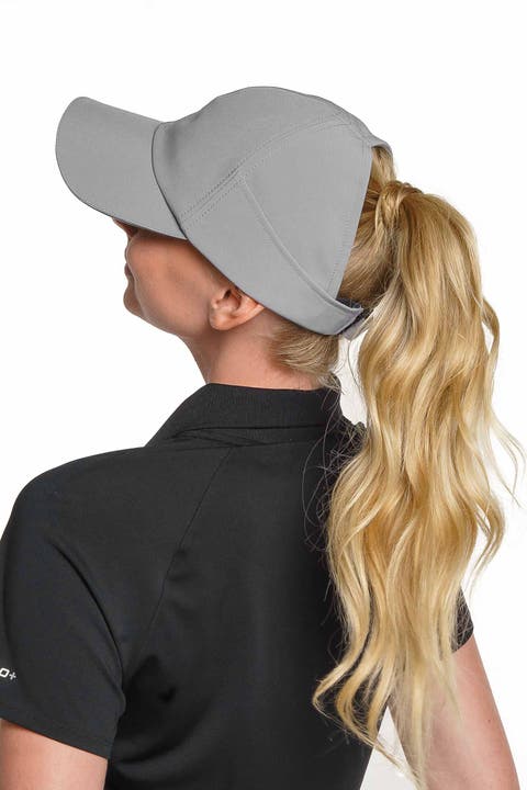 Women's Racket Padel Ponytail Cap, UPF 50+ Sun Protection