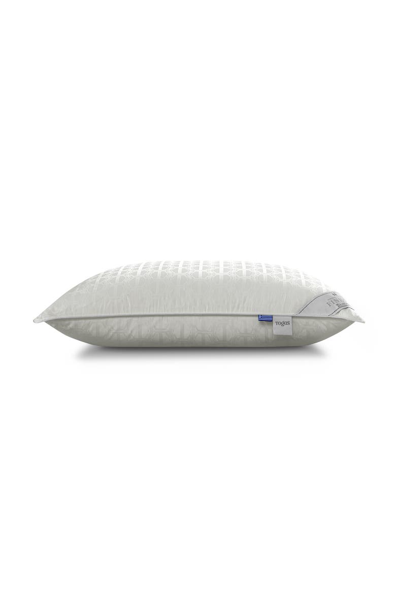 Togas Finesse silk cotton pillow, Alternate, color, White