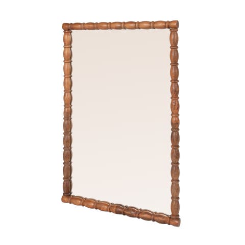 Sculptural Bobbin Frame Wall Mirror