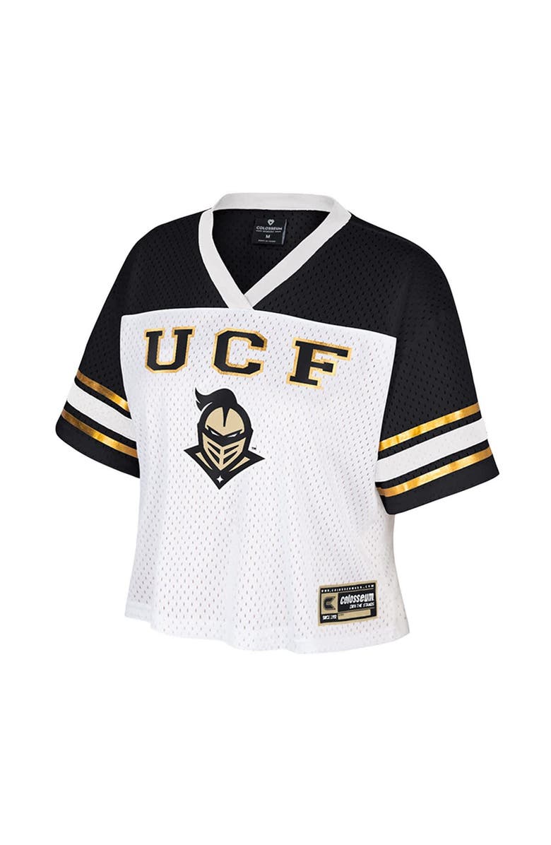 COLOSSEUM Women's Colosseum White UCF Knights Treasure Cropped Football Jersey, Alternate, color, White