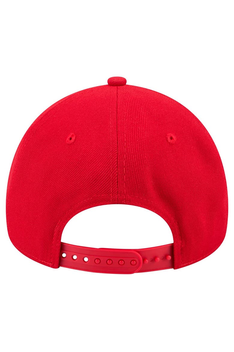 Men's New Era  Red Carolina Hurricanes Core A-Frame 9FORTY Adjustable Hat, Alternate, color, Red