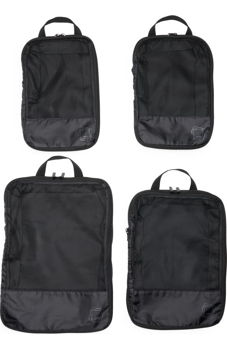 MYTAGALONGS Set of 4 Compression Packing Pods, Main, color, Black/Sage