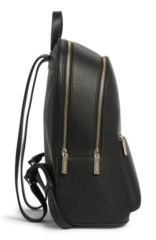Kate Spade New York Lena Pebbled Leather Dome Backpack In Black