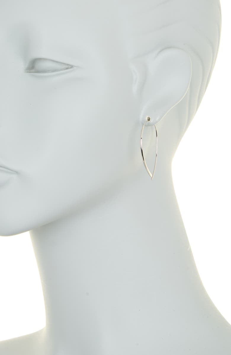 Sterling Forever Her Bridesmaid Style Drop Earrings, Alternate, color, Silver