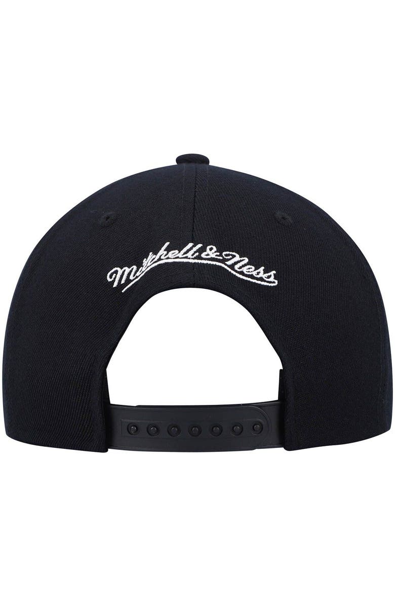 Mitchell & Ness Men's Mitchell & Ness Black Detroit Pistons Hardwood Classics 1990 NBA Finals Top Shot Snapback Hat, Alternate, color, 