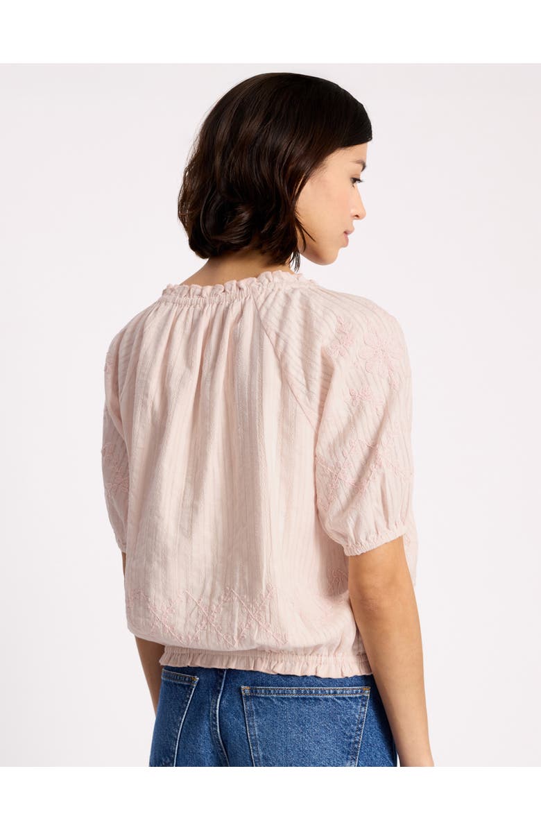 Albaray Embroidered Scoop Neck Blouse, Alternate, color, Pink