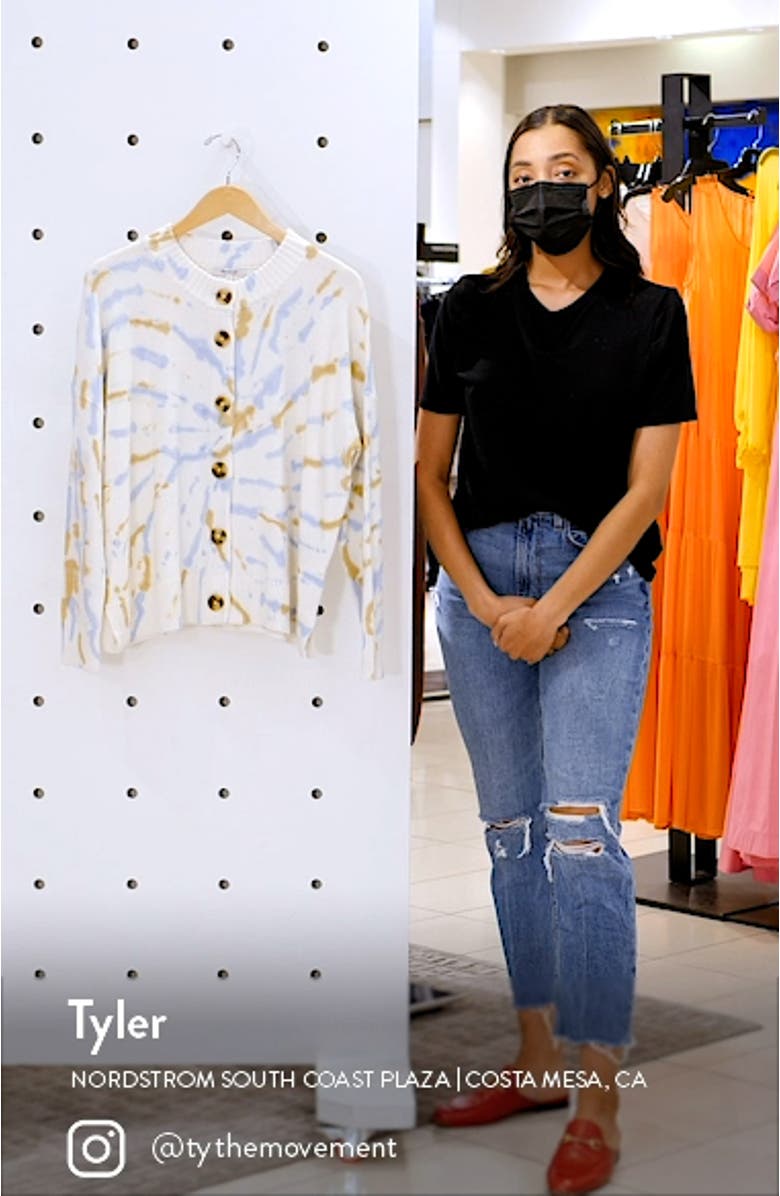 Tie Dye Broadway Cardigan Sweater, sales video thumbnail