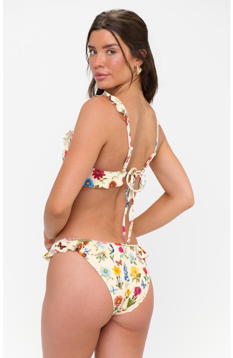 Show Me Your Mumu Island Ruffle Top, Alternate, color, French Floral Rib Scrunch