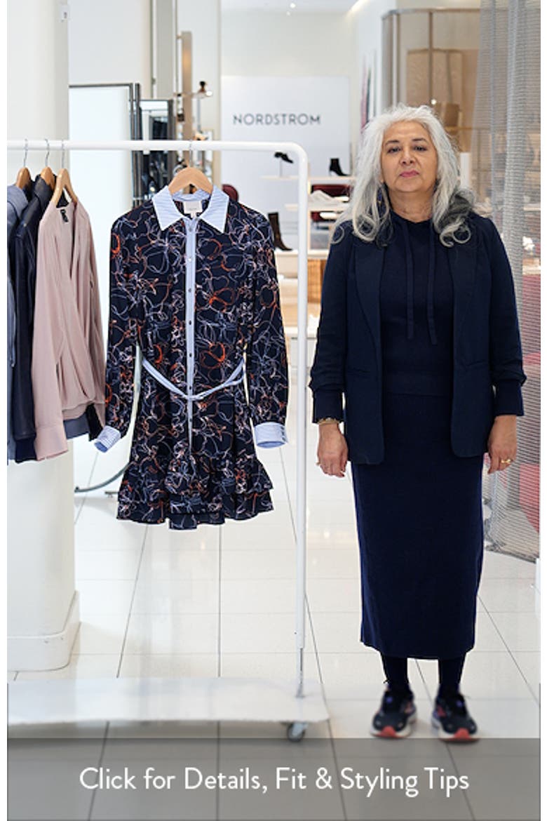 Malvia Floral Print Long Sleeve Shirtdress video