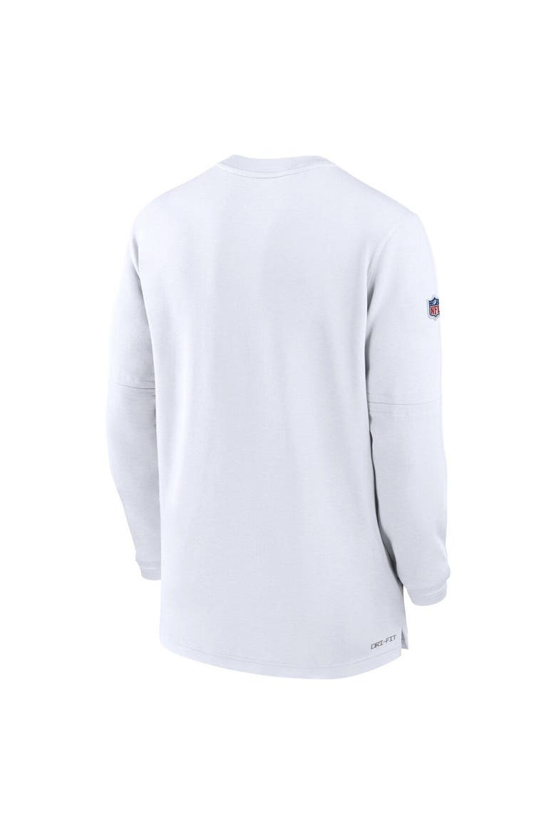 Men's Nike  White New Orleans Saints 2023 Sideline Performance Long Sleeve Quarter-Zip Top, Alternate, color, White