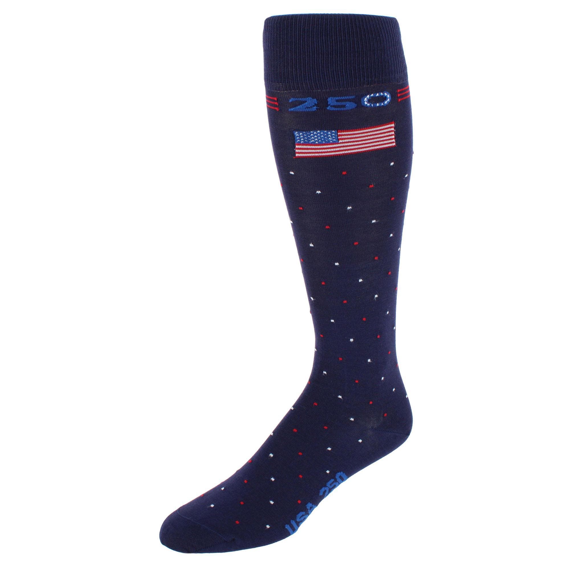 selected Navy Blue with Polka Dots