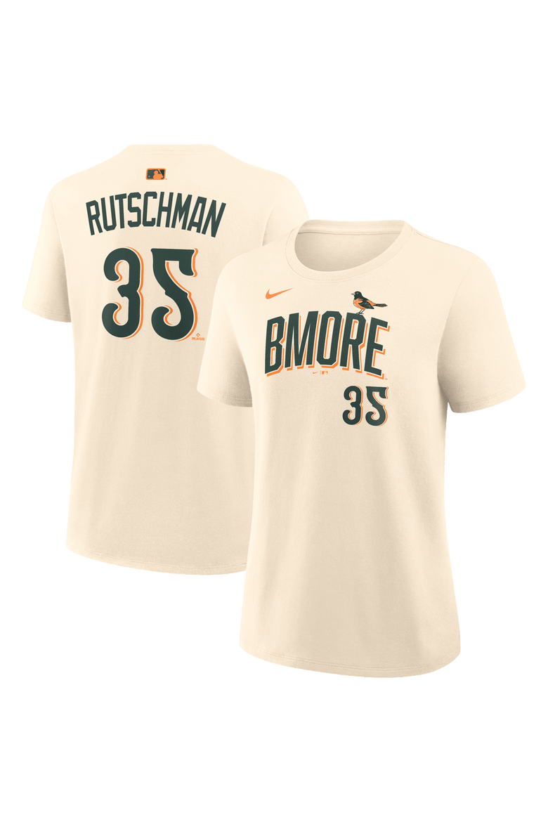 Women's Nike Adley Rutschman Cream Baltimore Orioles 2026 City Connect Name & Number T-Shirt, Main, color, Cream