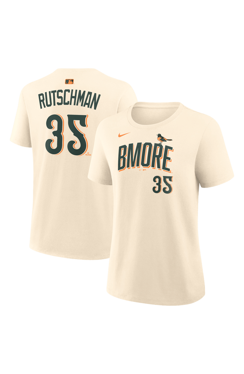 Nike Women's Nike Adley Rutschman Cream Baltimore Orioles 2026 City Connect Name & Number T-Shirt, Main, color, Cream