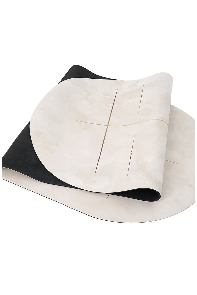 Classic - Yoga /Pilates Mat - Coconut PU - For an Unheated Flow, Alternate, color, White Marble
