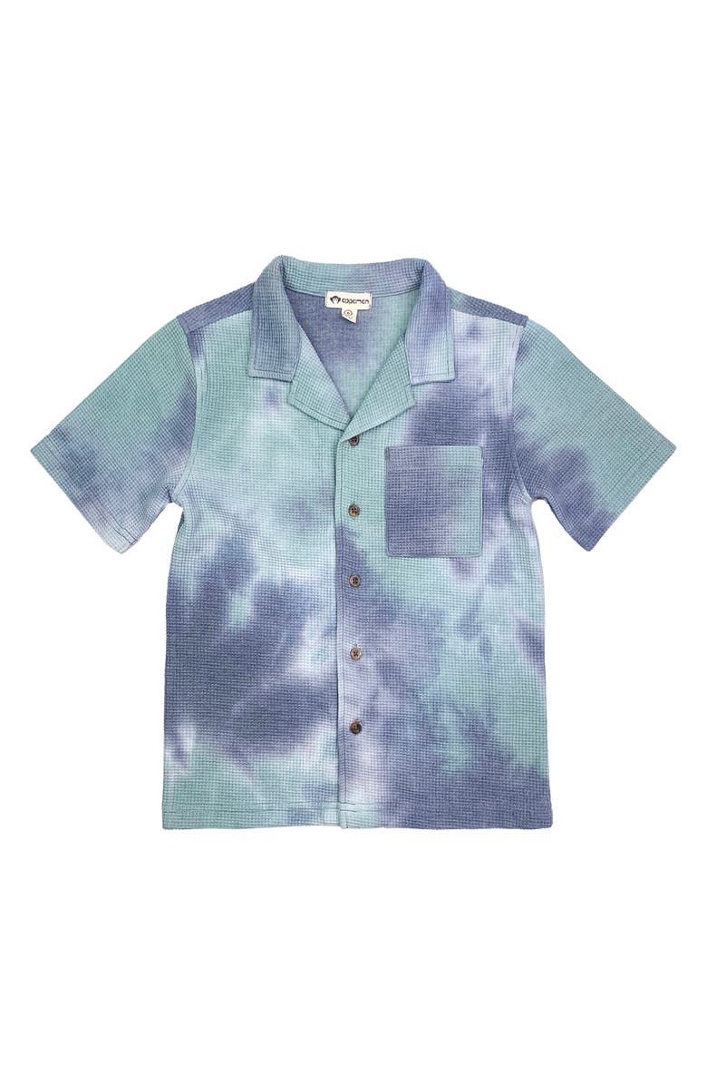 Appaman Kids' Tie Dye Camp Shirt, Main, color, 