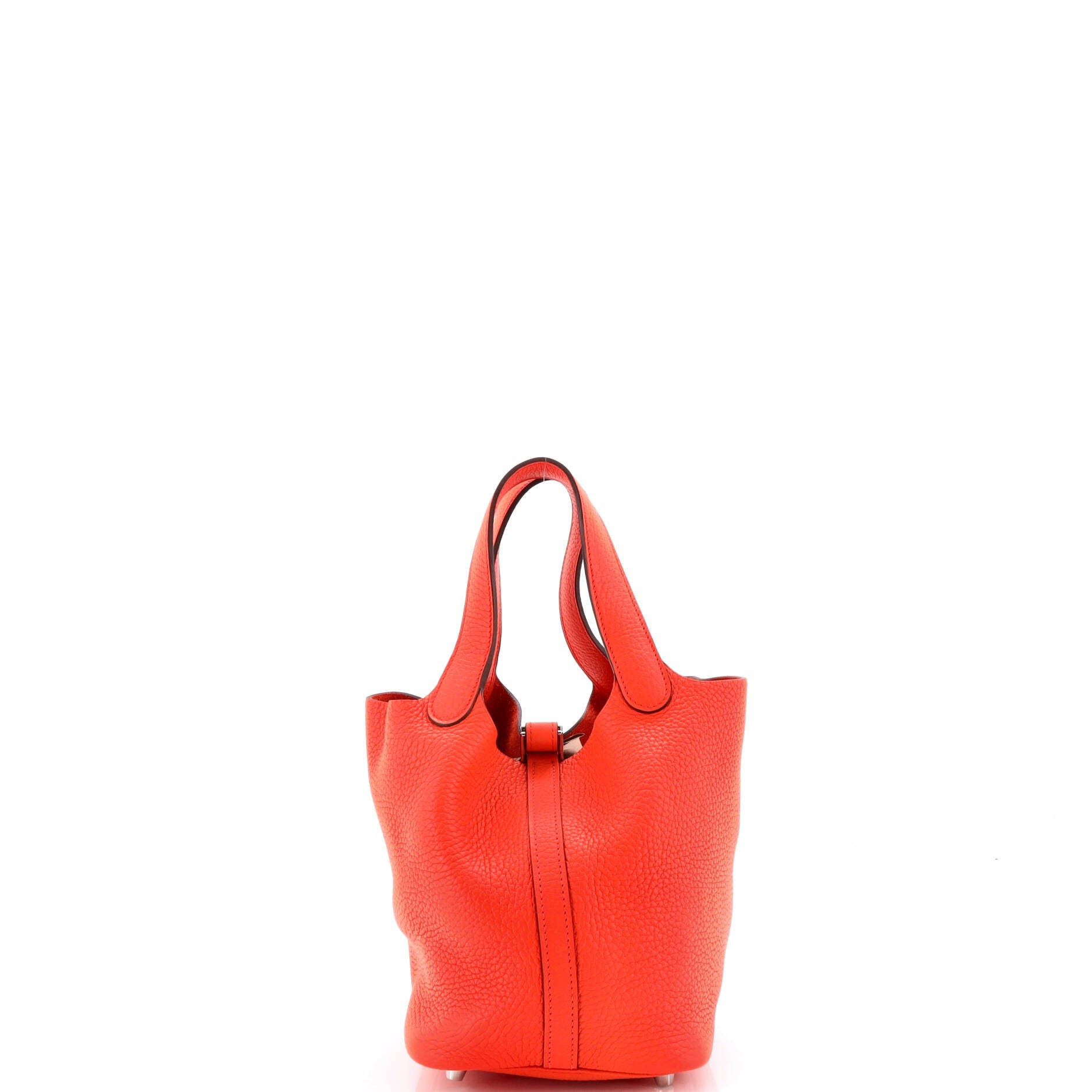 Pre-Owned Hermes Picotin Lock Bag Clemence PM, Alternate, color, Orange Poppy