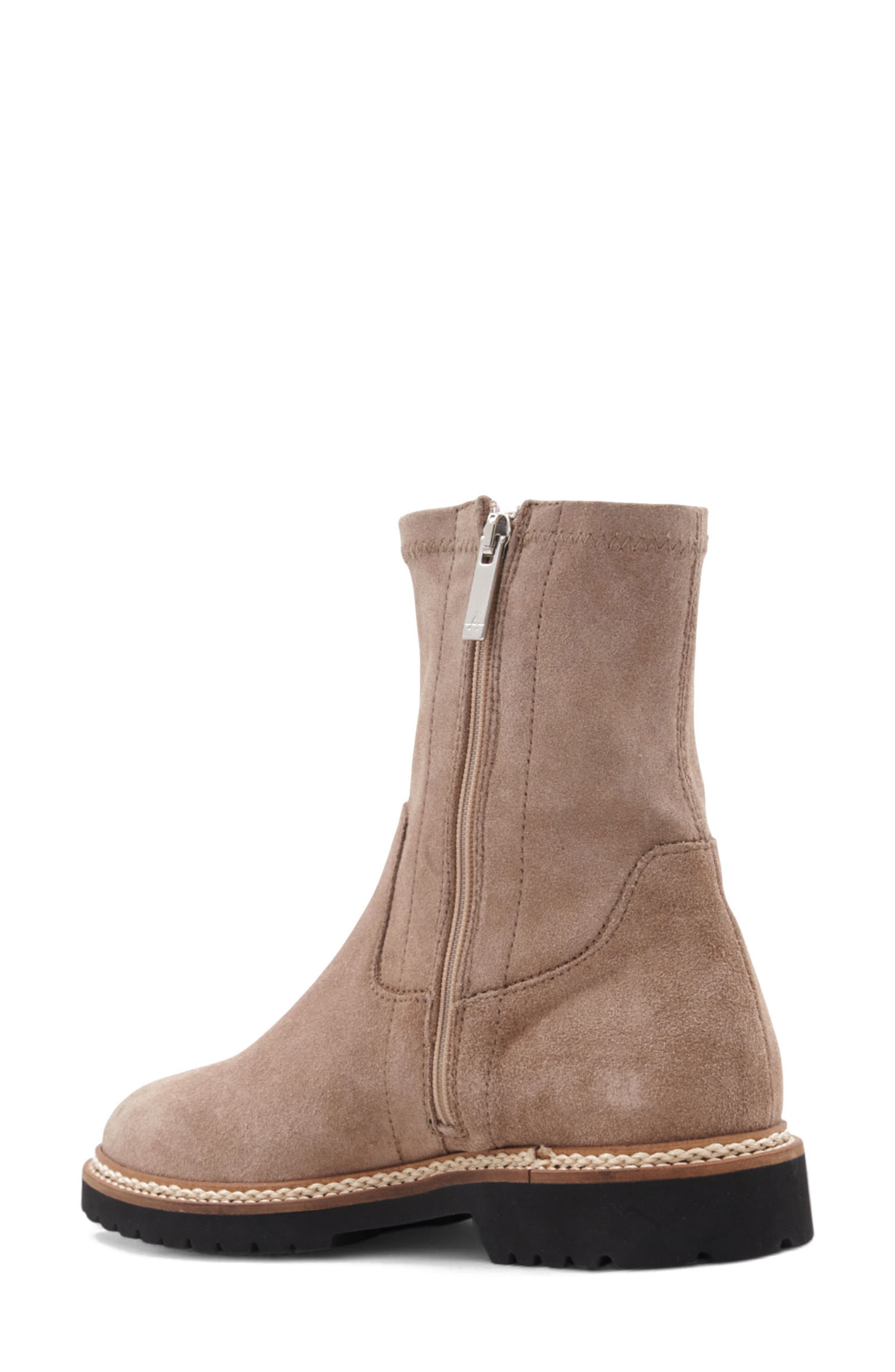 Aquatalia Maryann Weatherproof Suede Bootie, Alternate, color, Taupe Suede