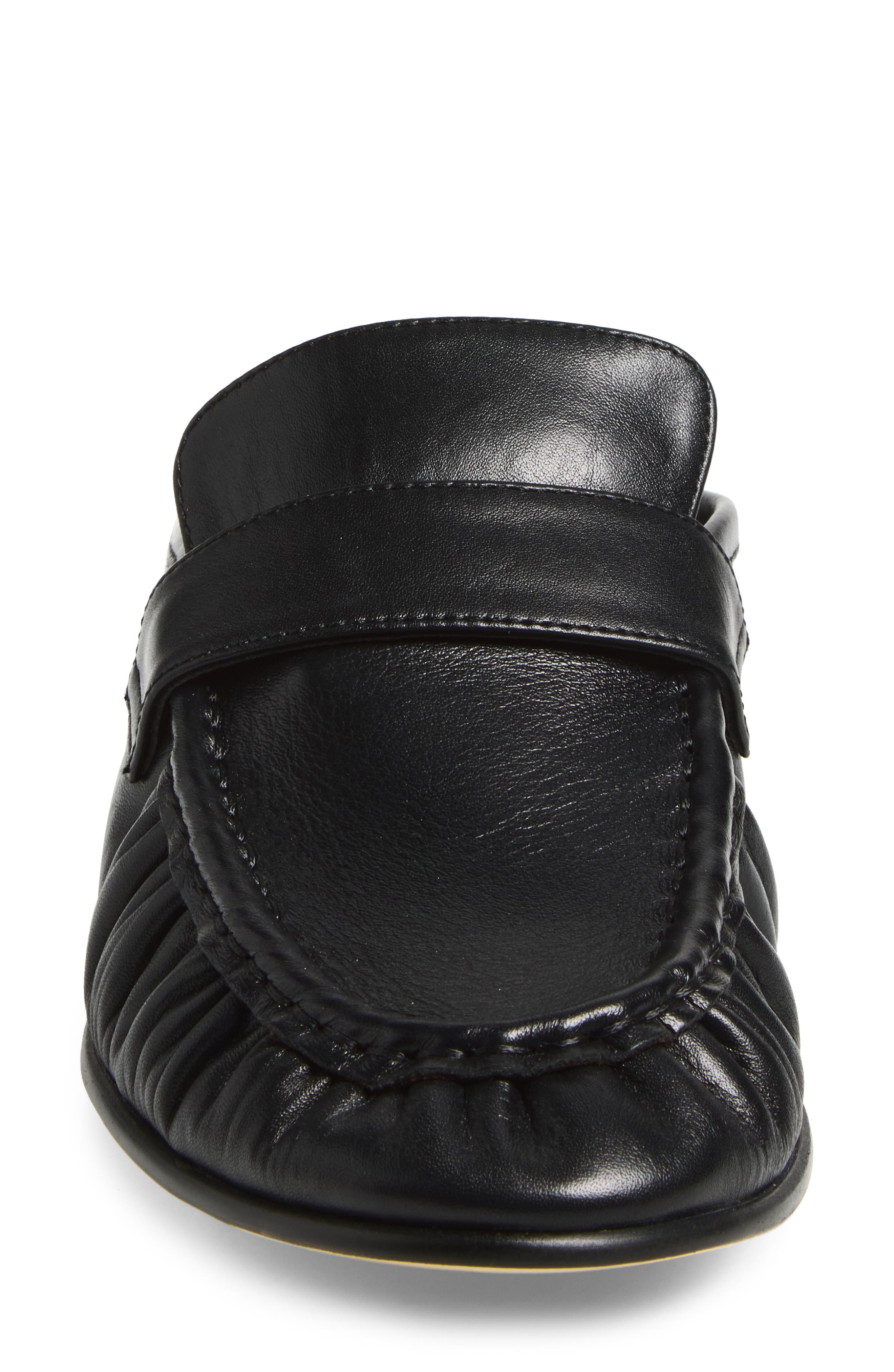 Tony Bianco Glacier Loafer Mule, Alternate, color, Black Venice