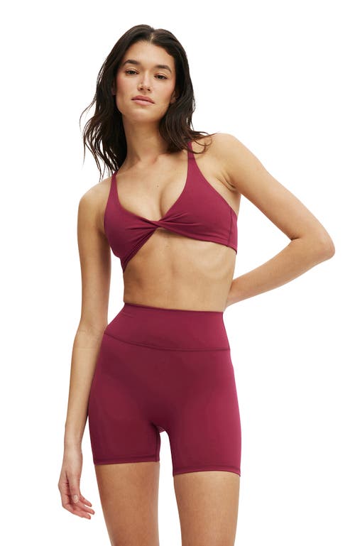 Cotton On Body Active Ultra Luxe Invisible Scrunch Shortie Short In Red