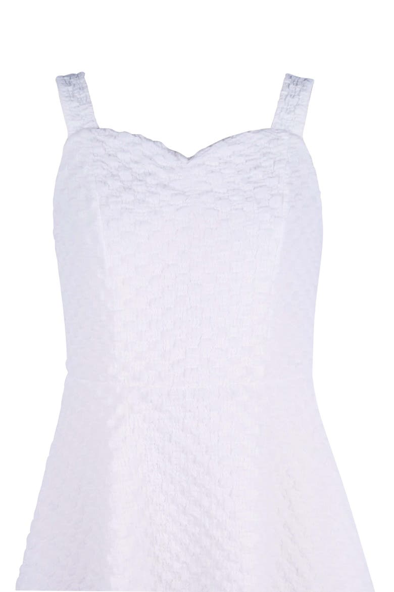 Kids' Ruched Skater Dress, Alternate, color, WHITE