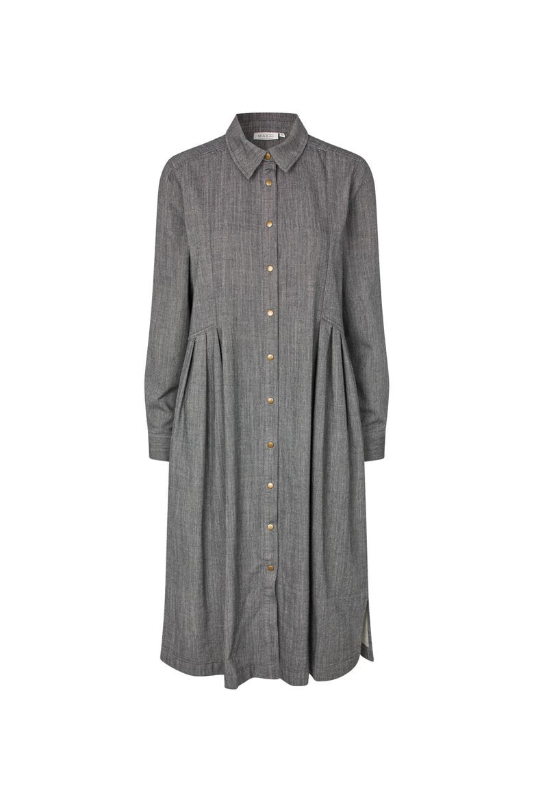 Noveline Long Sleeve Shirt Dress, Alternate, color, Dark Denim